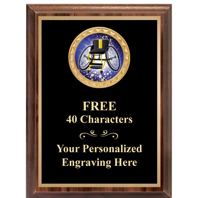 6X8 WOOD EXECUTIVE INSERT PLAQ