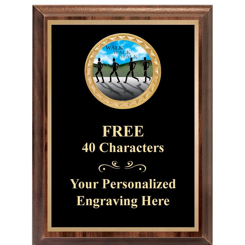 6X8 WOOD EXECUTIVE INSERT PLAQ