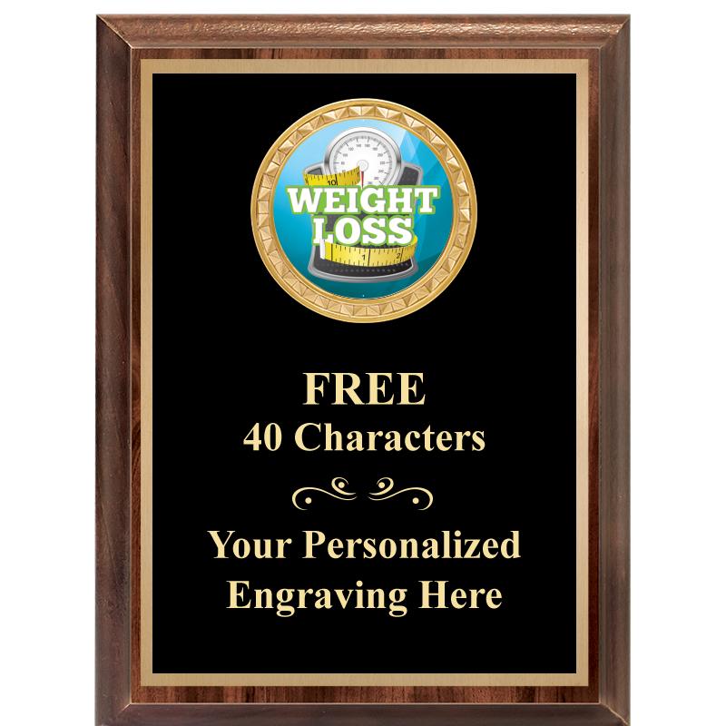 6X8 WOOD EXECUTIVE INSERT PLAQ