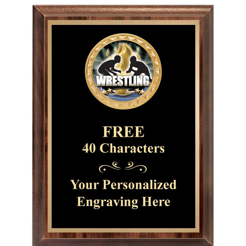 6X8 WOOD EXECUTIVE INSERT PLAQ