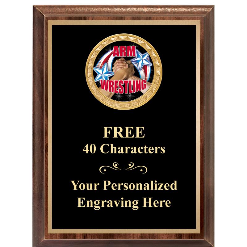 6X8 WOOD EXECUTIVE INSERT PLAQ