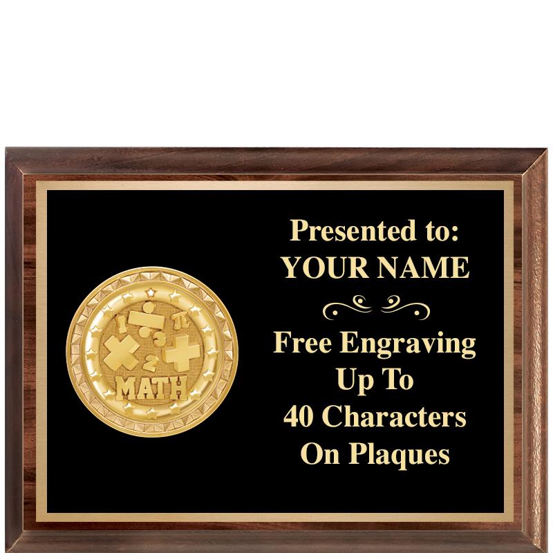 8X6 WOOD EXECUTIVE INSERT PLQ