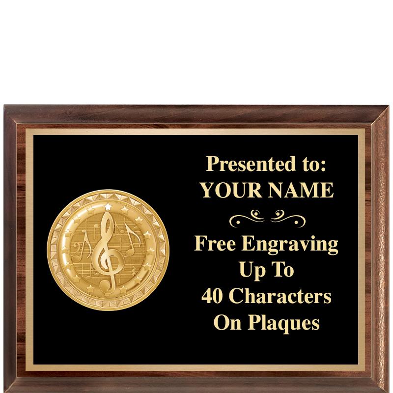 8X6 WOOD EXECUTIVE INSERT PLQ