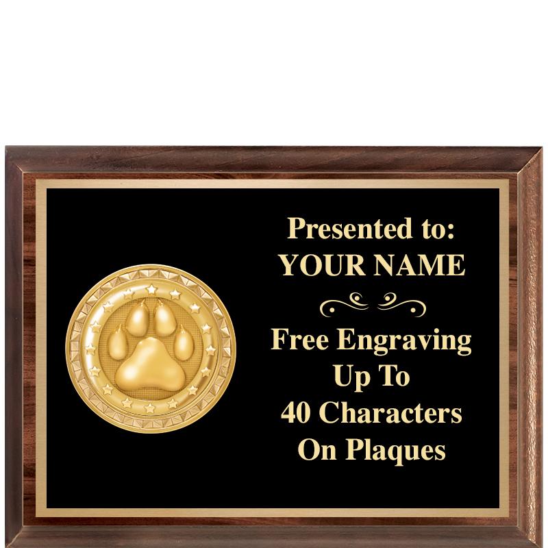 8X6 WOOD EXECUTIVE INSERT PLQ