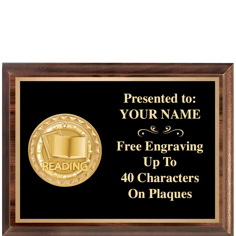 8X6 WOOD EXECUTIVE INSERT PLQ