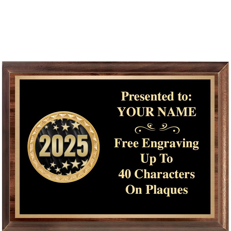 8X6 WOOD EXECUTIVE INSERT PLQ