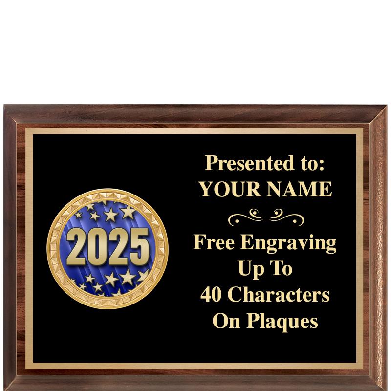 8X6 WOOD EXECUTIVE INSERT PLQ