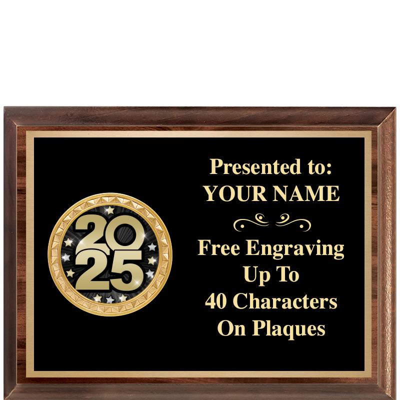 8X6 WOOD EXECUTIVE INSERT PLQ