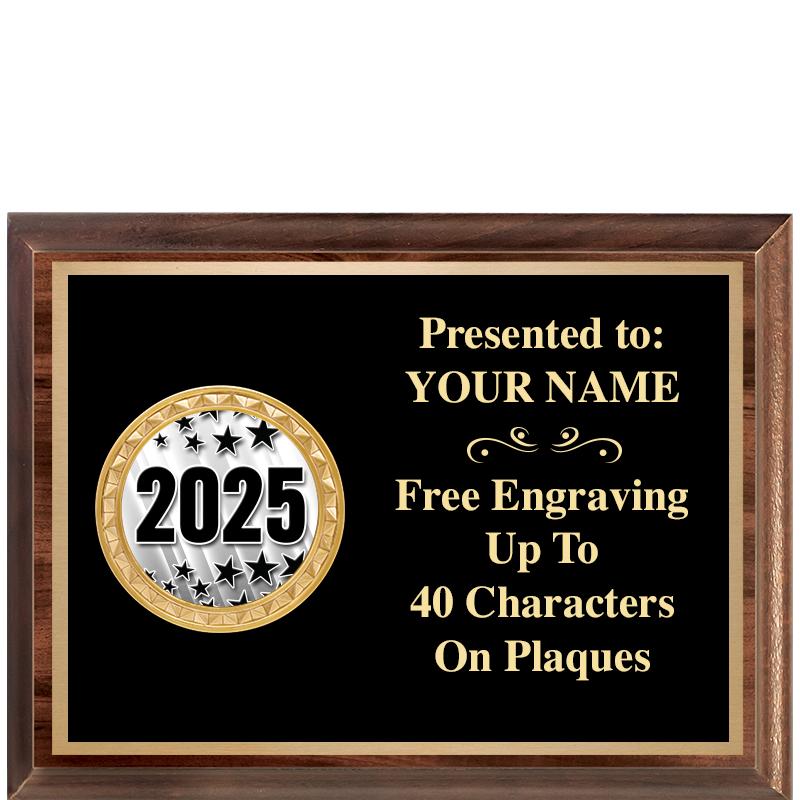 8X6 WOOD EXECUTIVE INSERT PLQ