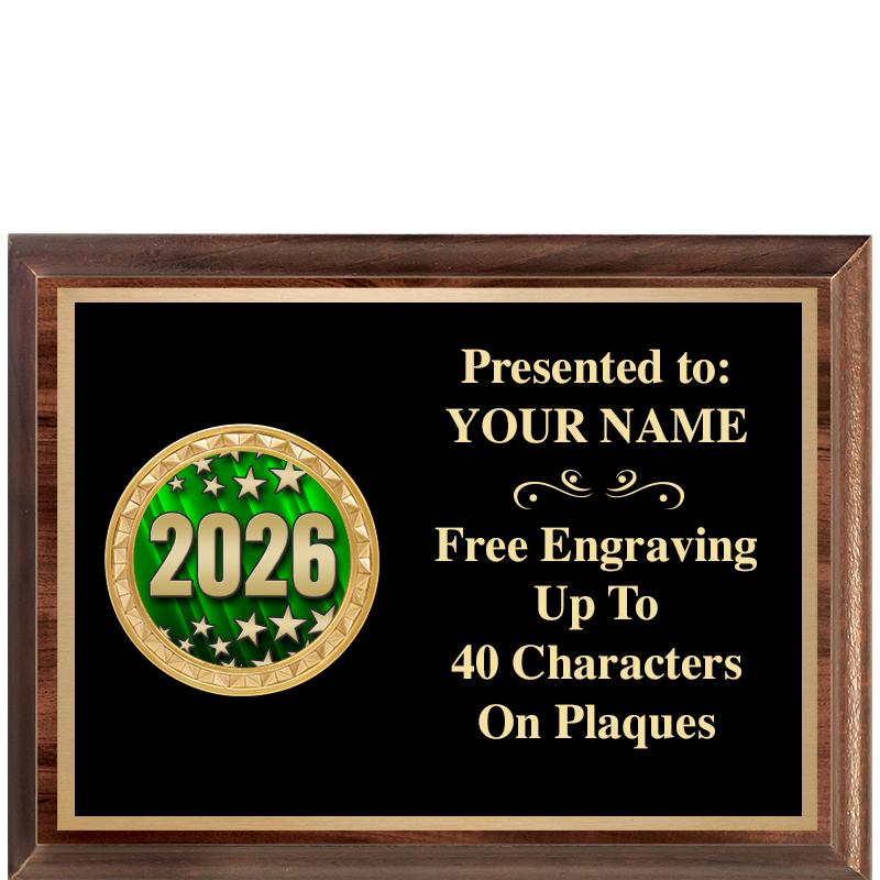 8X6 WOOD EXECUTIVE INSERT PLQ