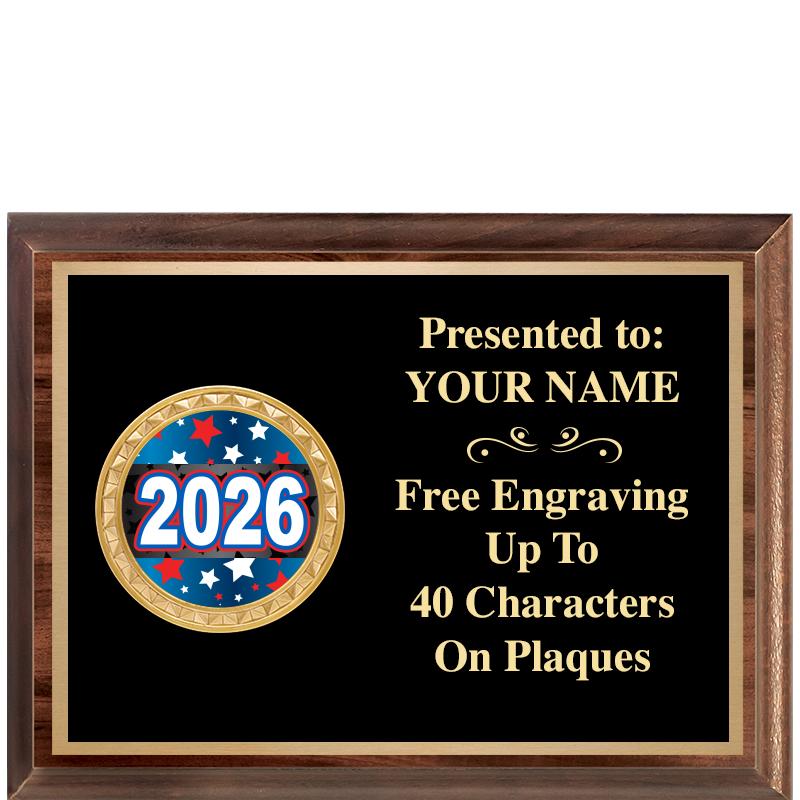 8X6 WOOD EXECUTIVE INSERT PLQ