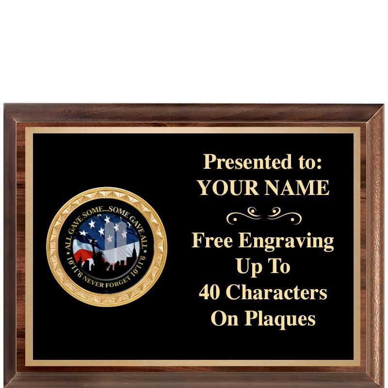 8X6 WOOD EXECUTIVE INSERT PLQ