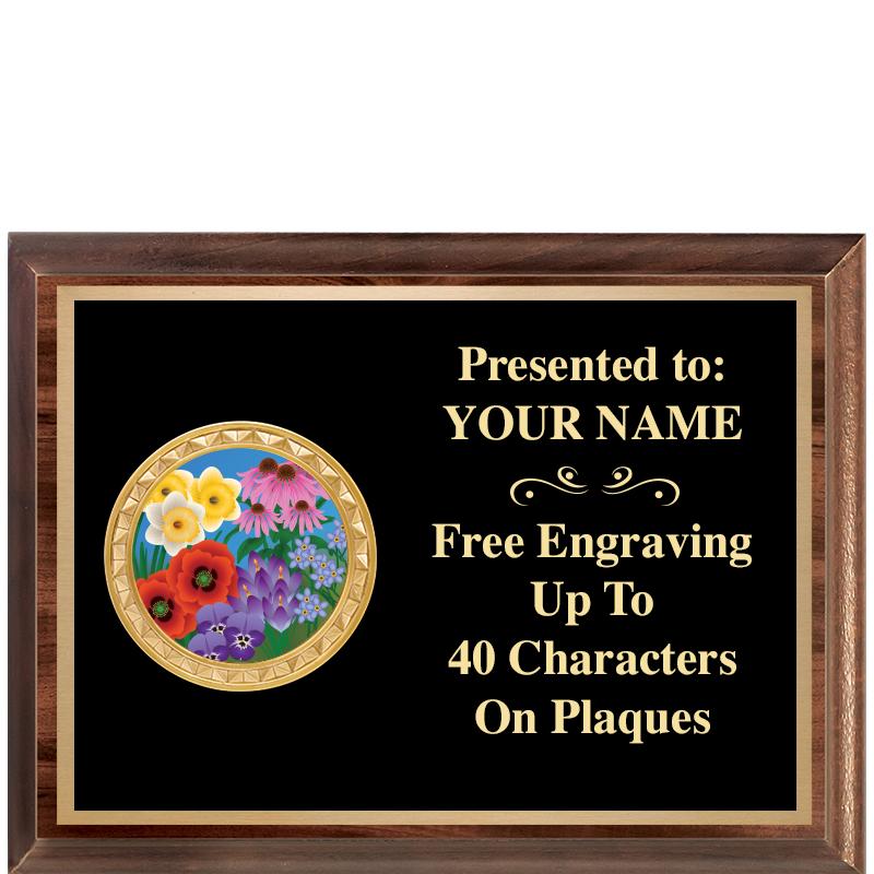 8X6 WOOD EXECUTIVE INSERT PLQ