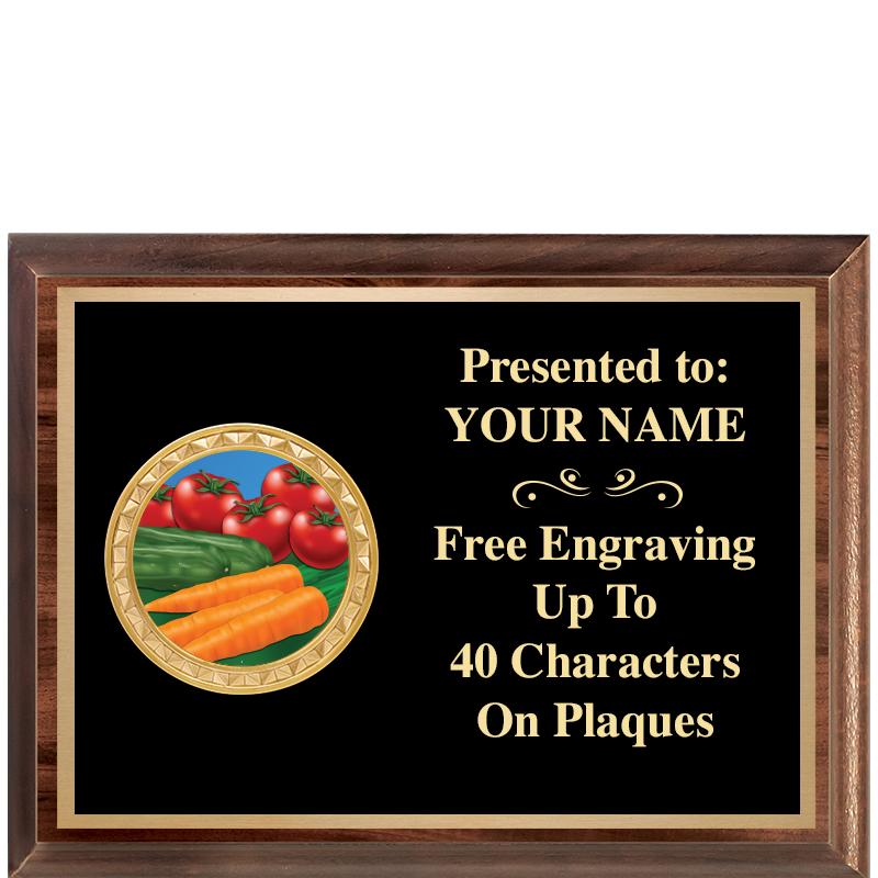 8X6 WOOD EXECUTIVE INSERT PLQ