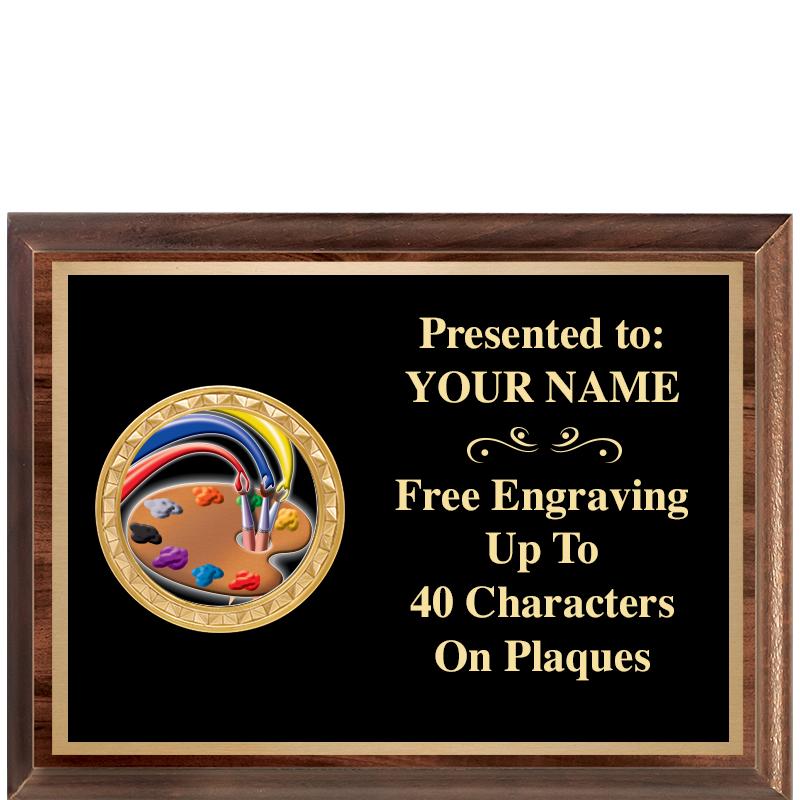 8X6 WOOD EXECUTIVE INSERT PLQ