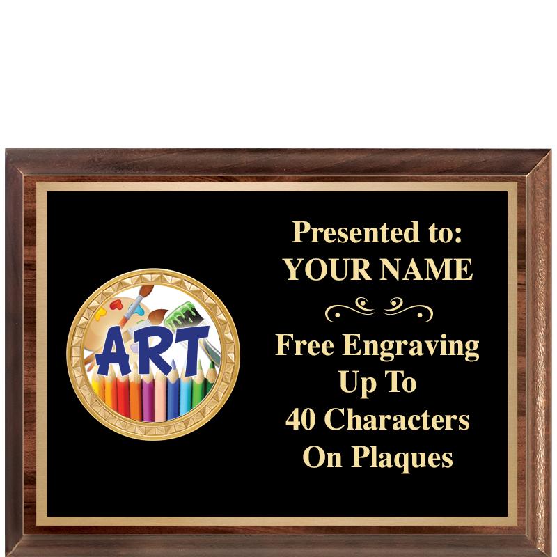 8X6 WOOD EXECUTIVE INSERT PLQ