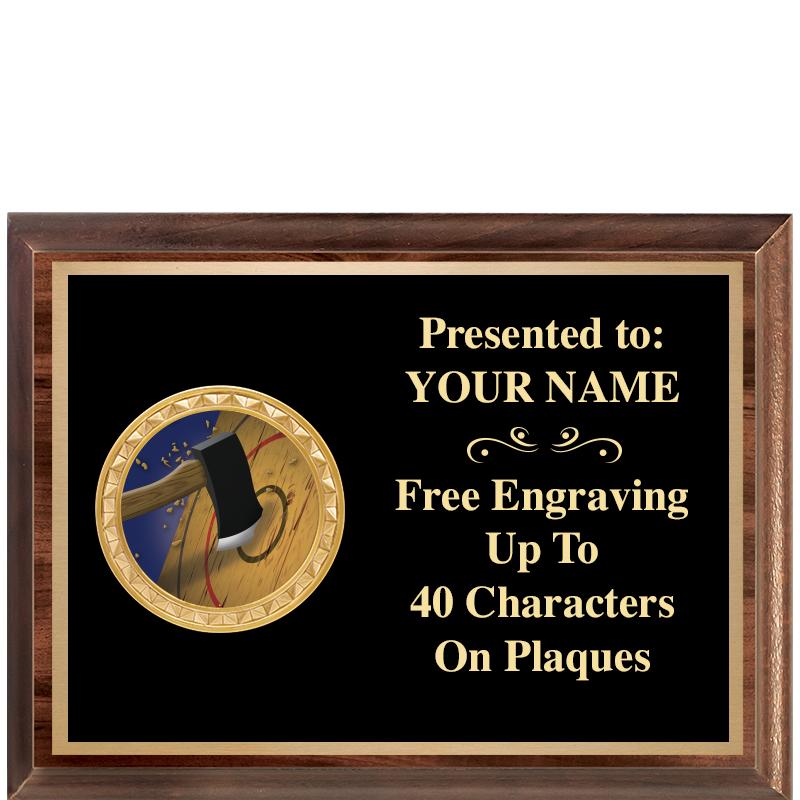 8X6 WOOD EXECUTIVE INSERT PLQ