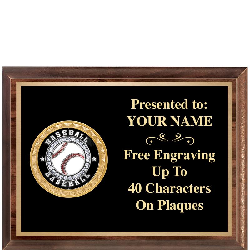 8X6 WOOD EXECUTIVE INSERT PLQ