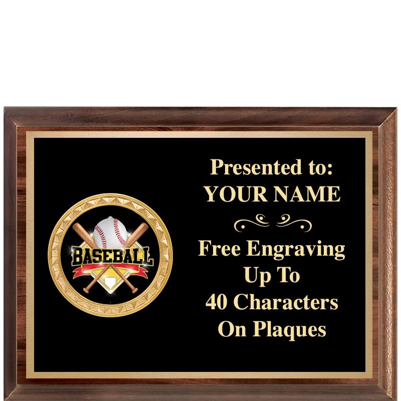 8X6 WOOD EXECUTIVE INSERT PLQ