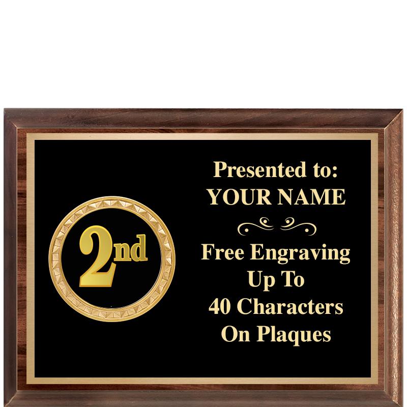 8X6 WOOD EXECUTIVE INSERT PLQ