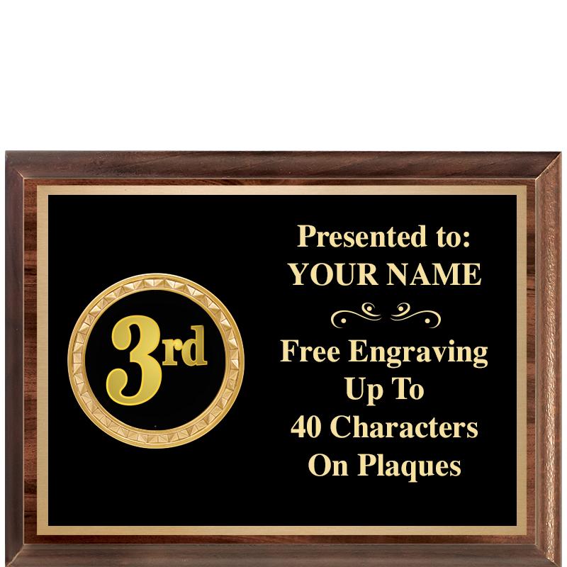 8X6 WOOD EXECUTIVE INSERT PLQ