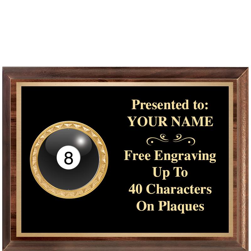 8X6 WOOD EXECUTIVE INSERT PLQ