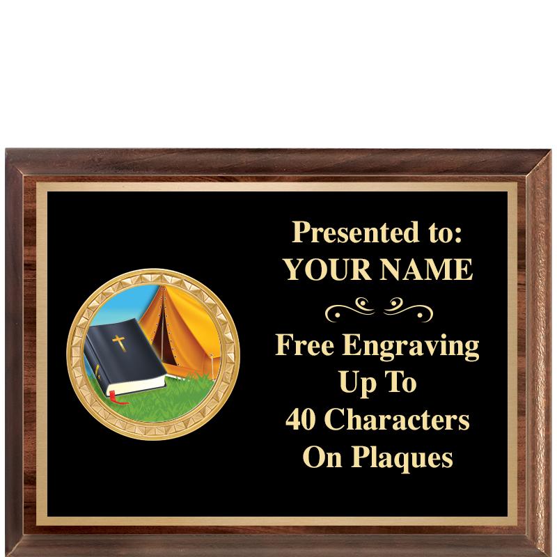 8X6 WOOD EXECUTIVE INSERT PLQ