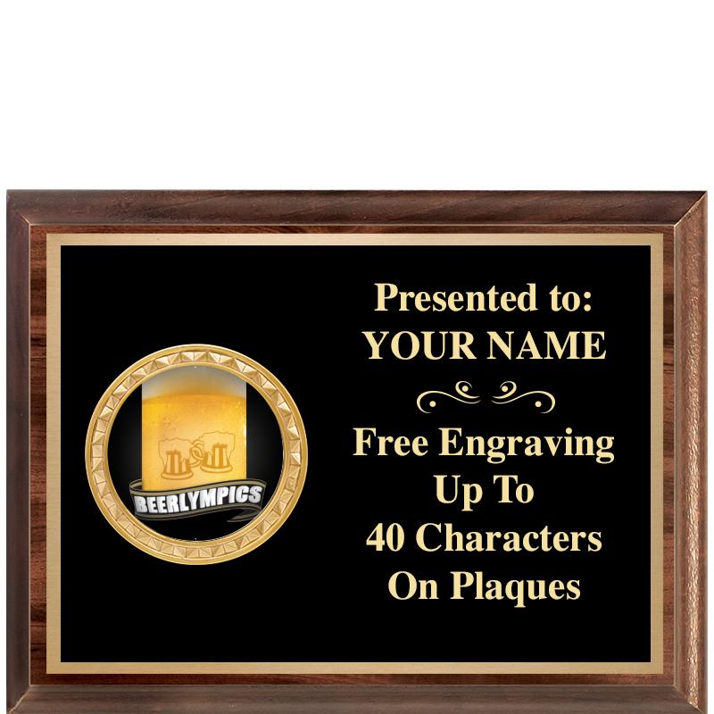 8X6 WOOD EXECUTIVE INSERT PLQ