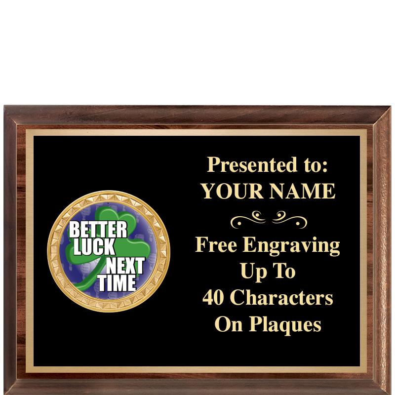 8X6 WOOD EXECUTIVE INSERT PLQ