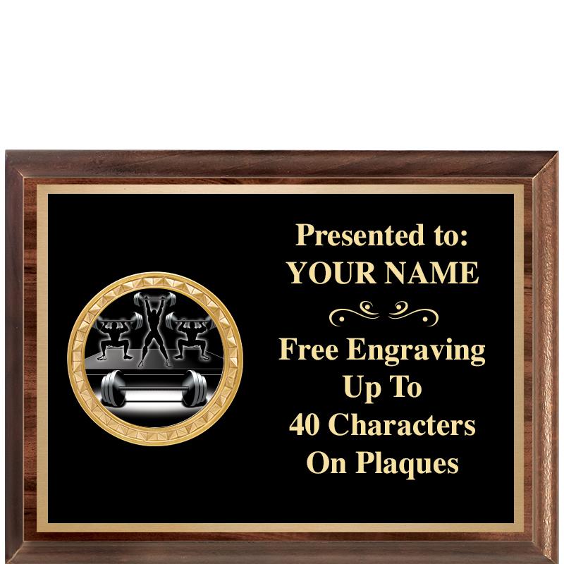 8X6 WOOD EXECUTIVE INSERT PLQ