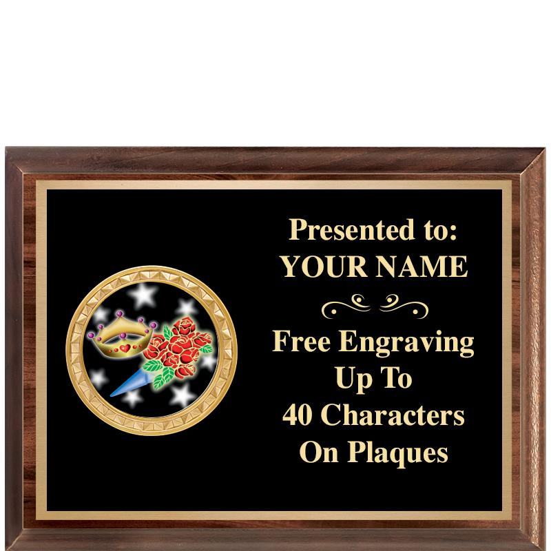 8X6 WOOD EXECUTIVE INSERT PLQ