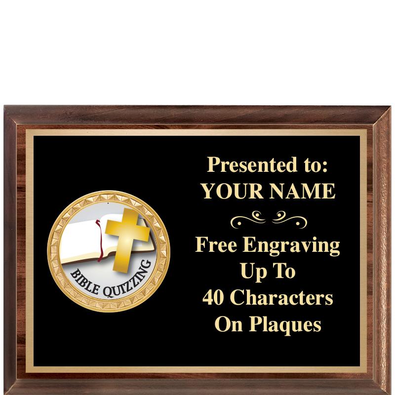 8X6 WOOD EXECUTIVE INSERT PLQ