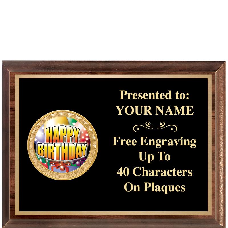 8X6 WOOD EXECUTIVE INSERT PLQ