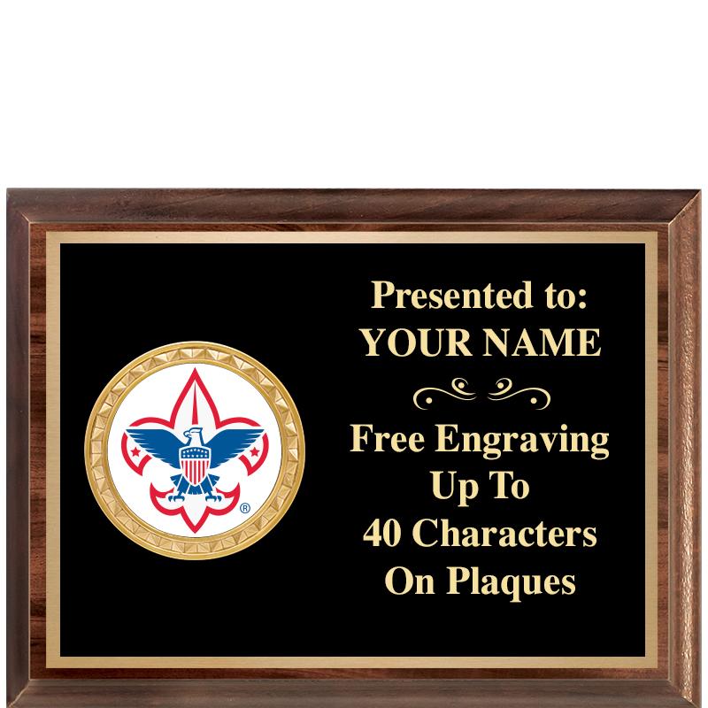 8X6 WOOD EXECUTIVE INSERT PLQ