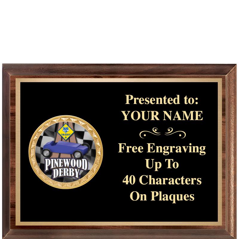 8X6 WOOD EXECUTIVE INSERT PLQ