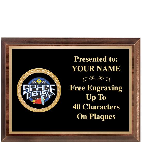 8X6 WOOD EXECUTIVE INSERT PLQ