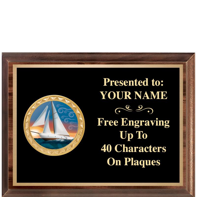 8X6 WOOD EXECUTIVE INSERT PLQ