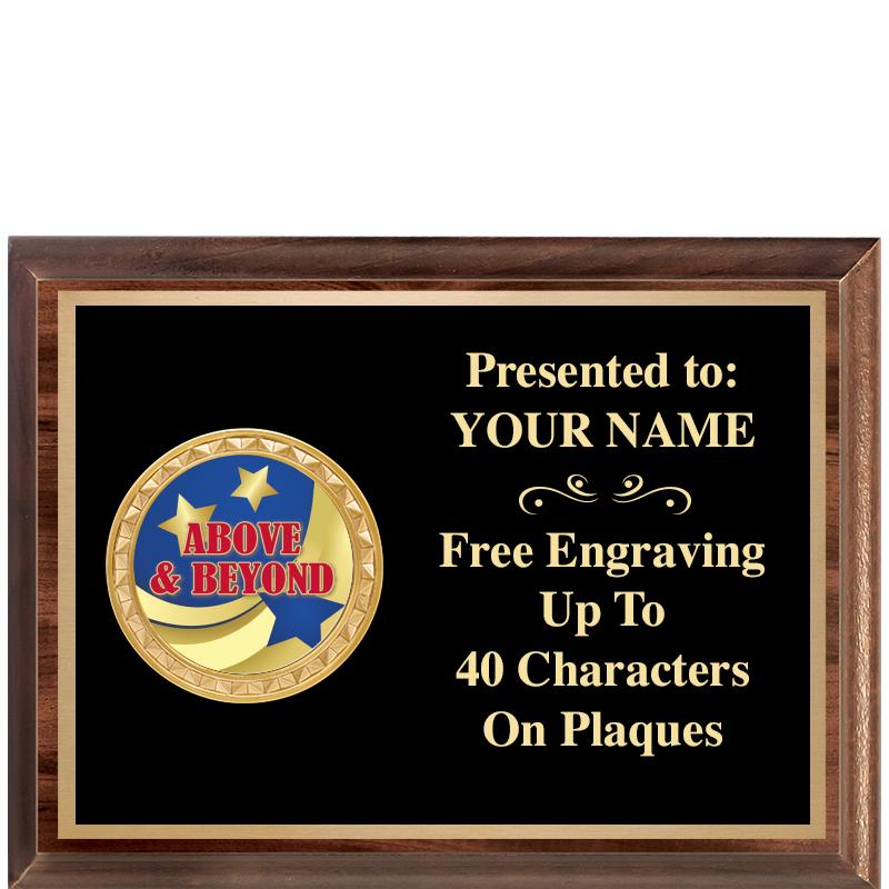 8X6 WOOD EXECUTIVE INSERT PLQ