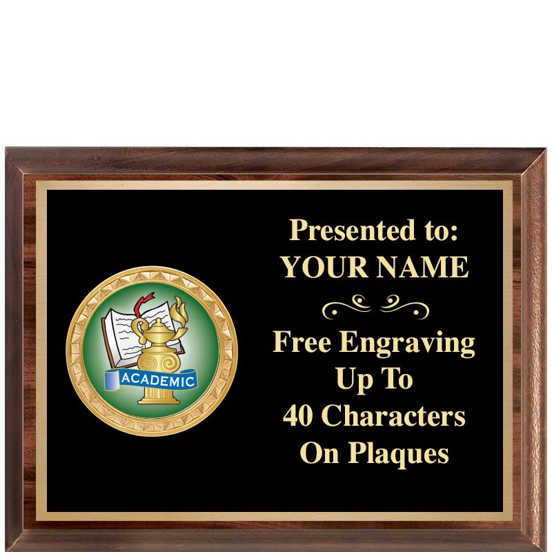 8X6 WOOD EXECUTIVE INSERT PLQ