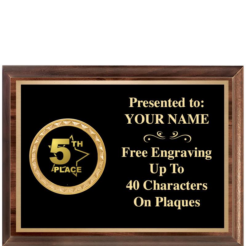 8X6 WOOD EXECUTIVE INSERT PLQ