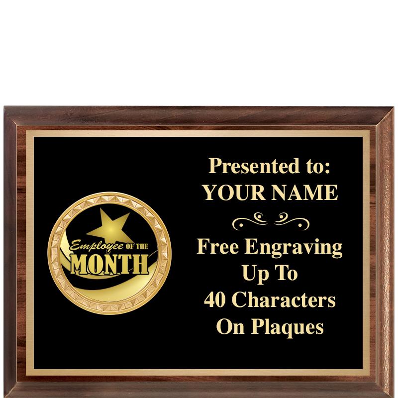 8X6 WOOD EXECUTIVE INSERT PLQ