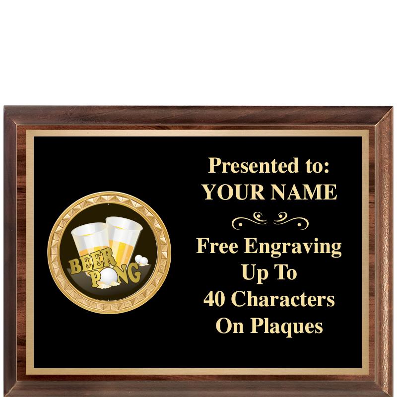 8X6 WOOD EXECUTIVE INSERT PLQ