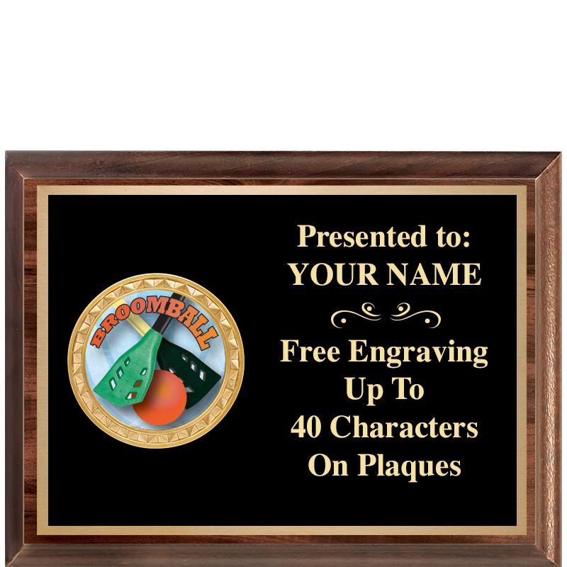 8X6 WOOD EXECUTIVE INSERT PLQ