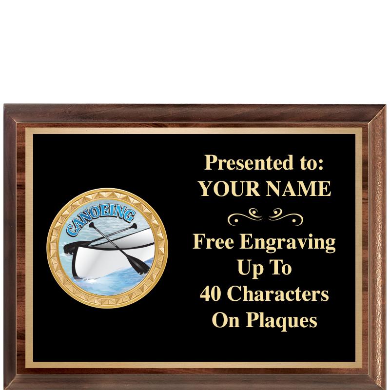 8X6 WOOD EXECUTIVE INSERT PLQ