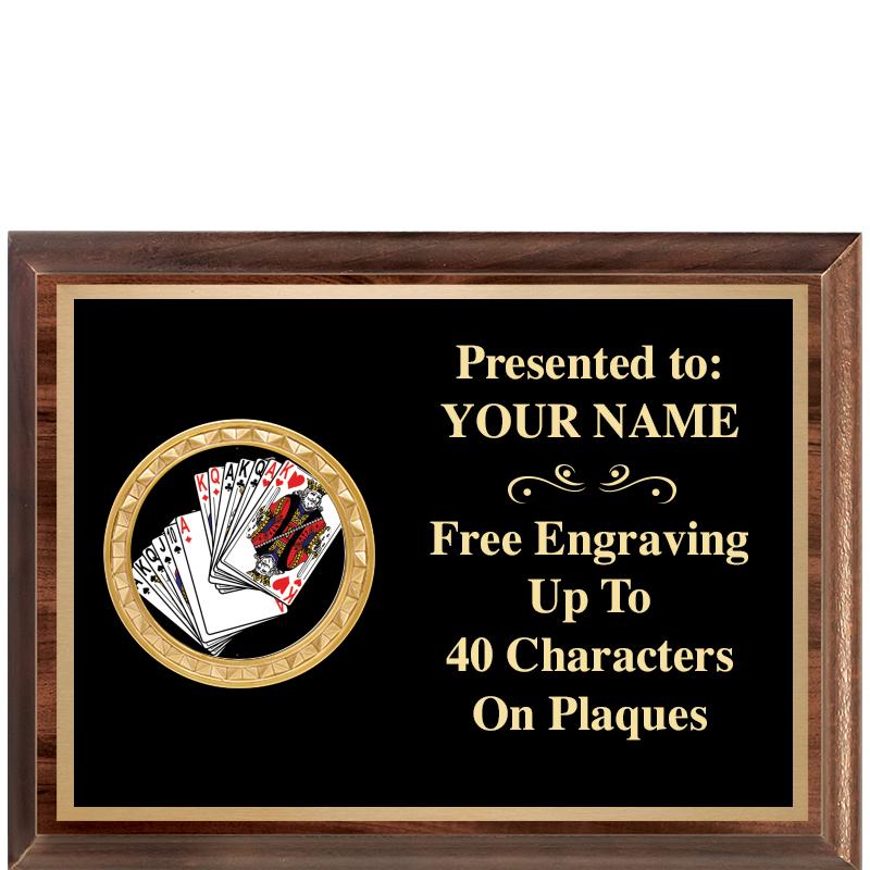 8X6 WOOD EXECUTIVE INSERT PLQ