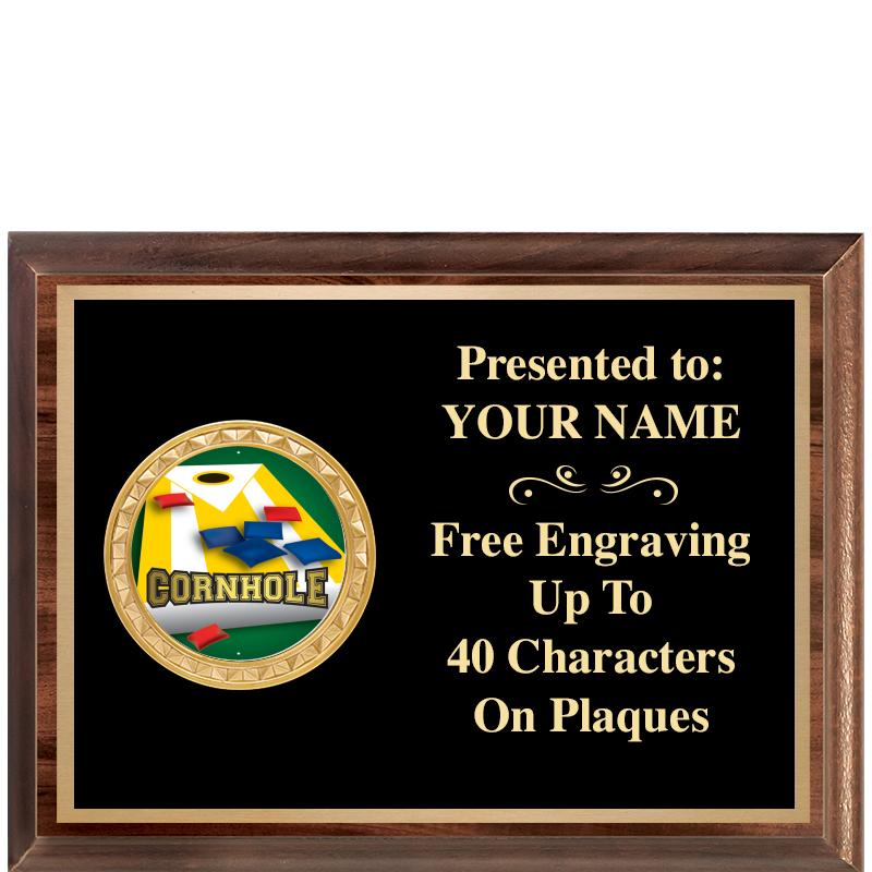 8X6 WOOD EXECUTIVE INSERT PLQ