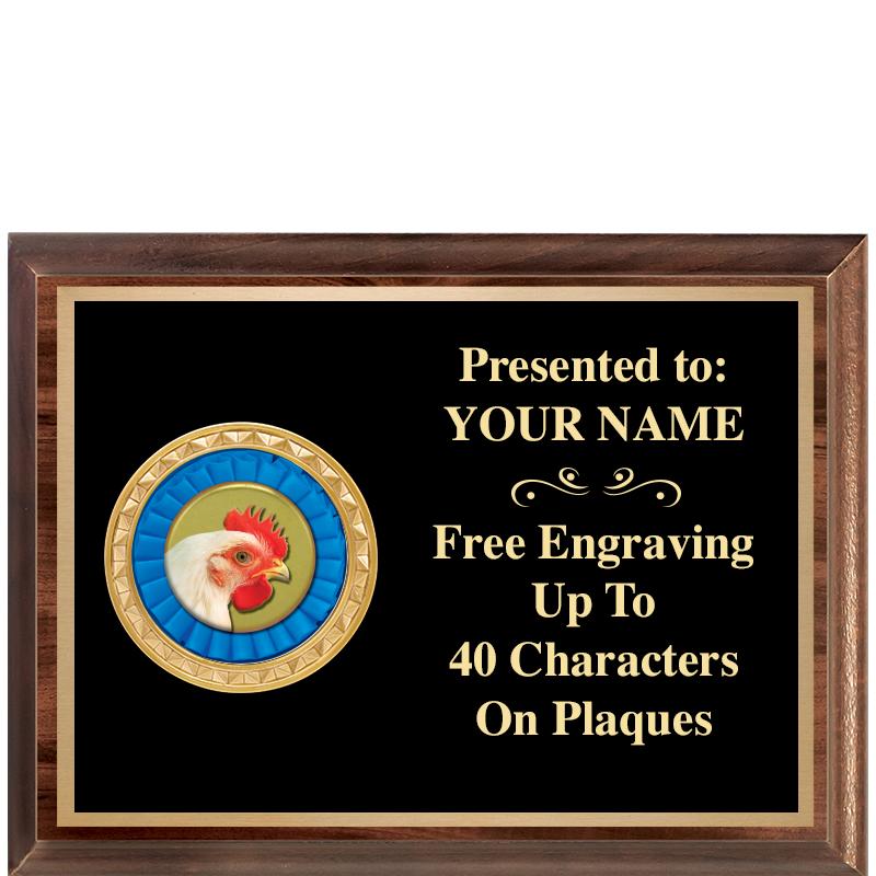 8X6 WOOD EXECUTIVE INSERT PLQ