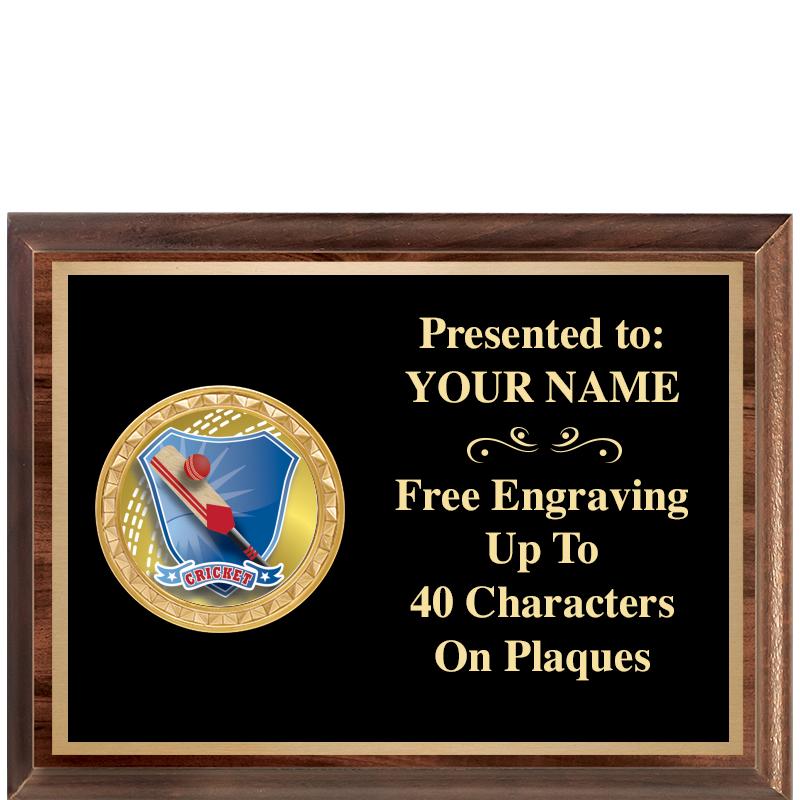 8X6 WOOD EXECUTIVE INSERT PLQ