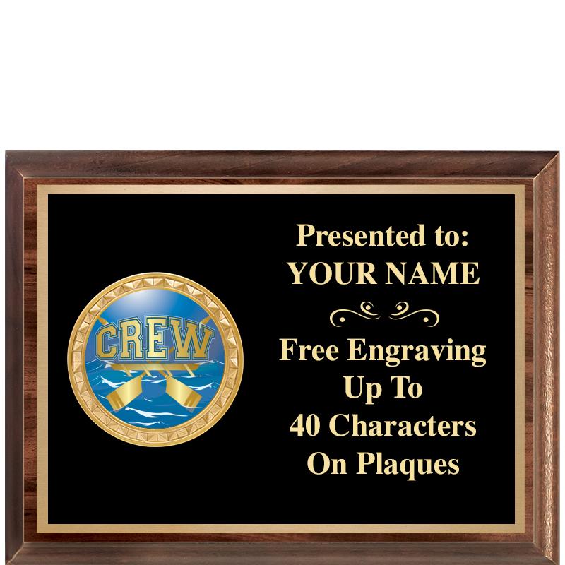 8X6 WOOD EXECUTIVE INSERT PLQ