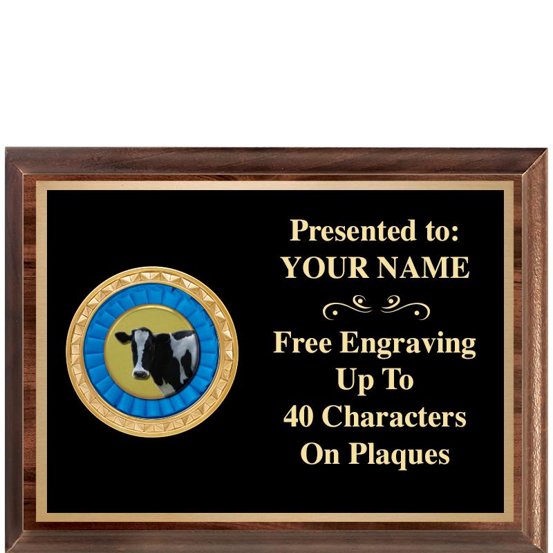 8X6 WOOD EXECUTIVE INSERT PLQ